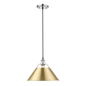 Golden - 3306-L CH-BCB - One Light Pendant - Orwell - Chrome