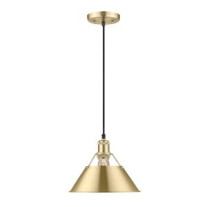 Golden - 3306-M BCB-BCB - One Light Pendant - Orwell - Brushed Champagne Brass