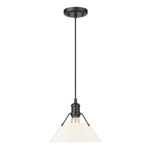 Golden - 3306-M BLK-OP - One Light Pendant - Orwell - Matte Black