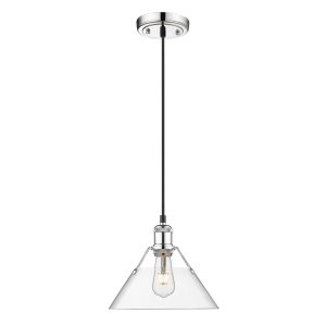 Golden - 3306-M CH-CLR - One Light Pendant - Orwell - Chrome