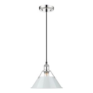 Golden - 3306-M CH-DB - One Light Pendant - Orwell - Chrome
