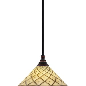 Toltec Lighting - 23-BC-7182 - One Light Mini Pendant - Any - Black Copper