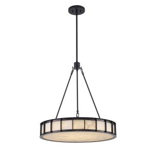Trans Globe Imports - 11746 BK - Six Light Chandelier - Ivory Isle - Black