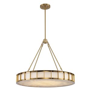 Trans Globe Imports - 11749 AG - Nine Light Chandelier - Ivory Isle - Antique Gold