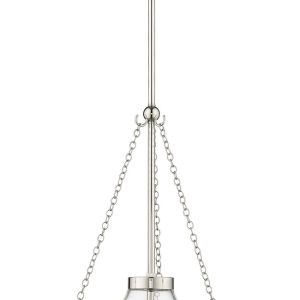 Millennium - 20101-PN - One Light Pendant - Clarra - Polished Nickel
