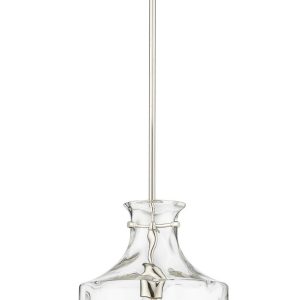 Millennium - 22601-PN - One Light Pendant - Santorini - Polished Nickel