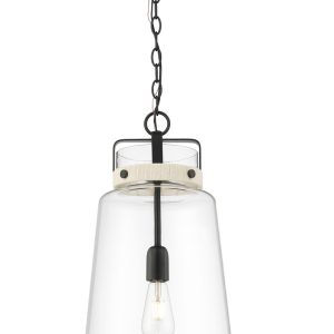 Millennium - 22701-MB - One Light Pendant - Lolla - Matte Black