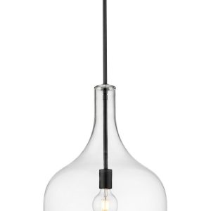 Millennium - 28501-MB - One Light Pendant - Lamara - Matte Black