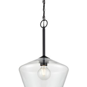 Millennium - 55201-MB - One Light Pendant - Morbelle - Matte Black