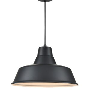 Millennium - RCLWC17-SB - One Light Pendant - R Series - Satin Black