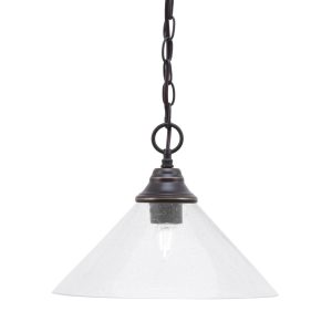 Toltec Lighting - 10-DG-306 - One Light Pendant - Chain - Dark Granite