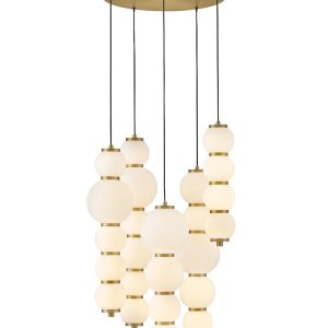 Hinkley - 47395LCB - LED Chandelier - Trigo - Lacquered Brass