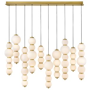 Hinkley - 47396LCB - LED Linear Pendant - Trigo - Lacquered Brass