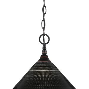 Toltec Lighting - 11-BC-4009 - One Light Mini Pendant - Chain - Black Copper