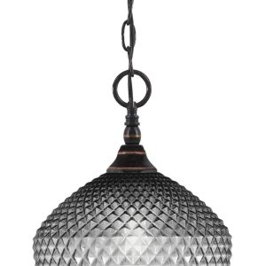 Toltec Lighting - 11-BC-4922 - One Light Mini Pendant - Chain - Black Copper