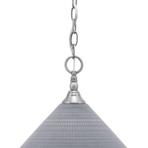 Toltec Lighting - 11-BN-4002 - One Light Mini Pendant - Chain - Brushed Nickel