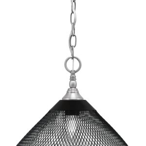 Toltec Lighting - 11-BN-808-MB - One Light Mini Pendant - Chain - Brushed Nickel