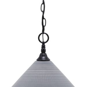 Toltec Lighting - 11-MB-4002 - One Light Mini Pendant - Chain - Matte Black