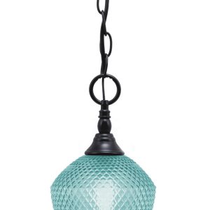 Toltec Lighting - 11-MB-4625 - One Light Mini Pendant - Chain - Matte Black