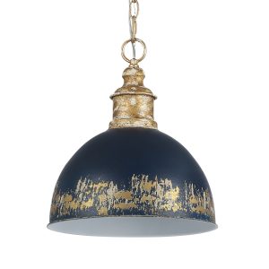 Golden - 0809-M VG-ANVY - One Light Pendant - Alison - Vintage Gold