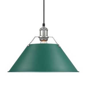 Golden - 3306-L CH-GN - One Light Pendant - Orwell - Chrome