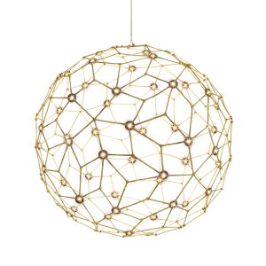 Golden - 5462-32 NBS - LED Pendant - Spheris - Natural Brass