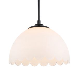 Golden - 6954-M BLK-OP - One Light Pendant - Dorinda - Matte Black