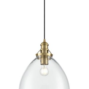 Millennium - 218101-VB - One Light Pendant - Khrisa - Vintage Brass