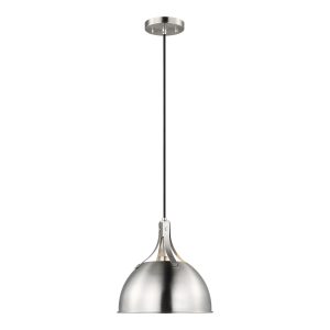Visual Comfort Studio - 6524201EN3-962 - One Light Pendant - Rockland - Brushed Nickel