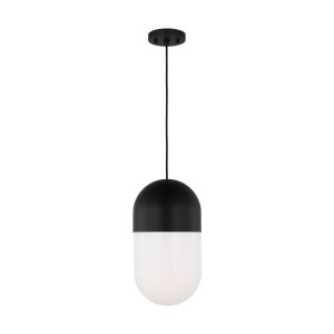 Visual Comfort Studio - DJP1141MBK - One Light Pendant - Foster - Midnight Black