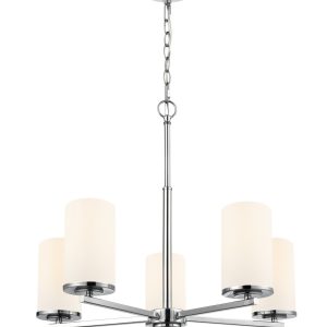 Millennium - 2715WG-CH - Five Light Chandelier - Verlana - Chrome