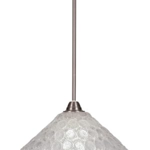Toltec Lighting - 3401-BN-411 - One Light Pendant - Paramount - Brushed Nickel
