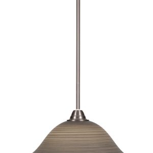 Toltec Lighting - 3401-BN-604 - One Light Pendant - Paramount - Brushed Nickel