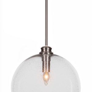 Toltec Lighting - 70-BN-4390 - One Light Pendant - Kimbro - Brushed Nickel