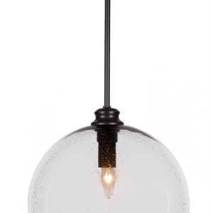 Toltec Lighting - 70-MB-4390 - One Light Pendant - Kimbro - Matte Black
