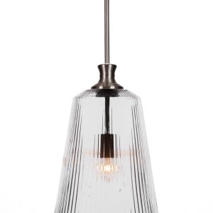 Toltec Lighting - 73-BN-4640 - One Light Pendant - Carina - Brushed Nickel