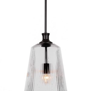 Toltec Lighting - 73-MB-4640 - One Light Pendant - Carina - Matte Black