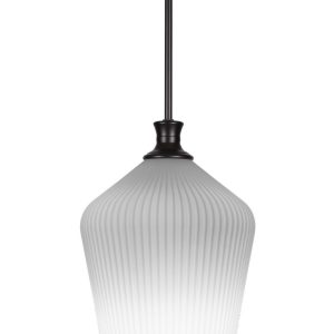 Toltec Lighting - 73-MB-4651 - One Light Pendant - Carina - Matte Black