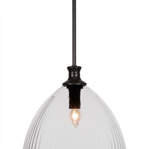Toltec Lighting - 75-MB-4690 - One Light Pendant - Carina - Matte Black