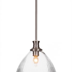 Toltec Lighting - 76-BN-4630 - One Light Pendant - Carina - Brushed Nickel