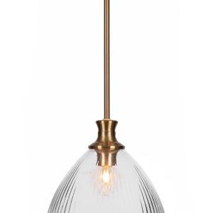 Toltec Lighting - 76-NAB-4630 - One Light Pendant - Carina - New Age Brass
