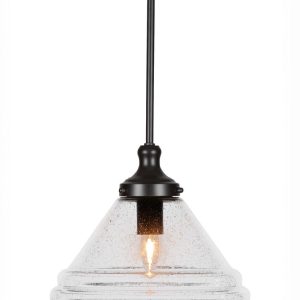 Toltec Lighting - 78-MB-4730 - One Light Pendant - Juno - Matte Black
