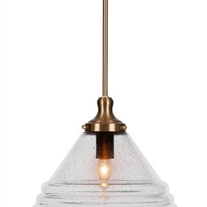 Toltec Lighting - 78-NAB-4730 - One Light Pendant - Juno - New Age Brass