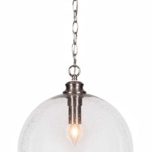 Toltec Lighting - 90-BN-4390 - One Light Pendant - Kimbro - Brushed Nickel