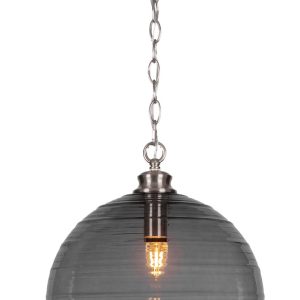Toltec Lighting - 90-BN-5142 - One Light Pendant - Malena - Brushed Nickel