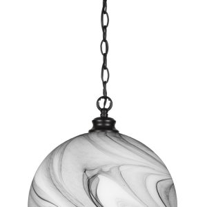 Toltec Lighting - 90-MB-4399 - One Light Pendant - Kimbro - Matte Black