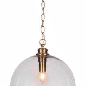 Toltec Lighting - 90-NAB-4392 - One Light Pendant - Kimbro - New Age Brass