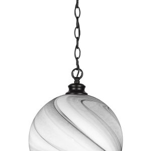 Toltec Lighting - 91-MB-4369 - One Light Pendant - Kimbro - Matte Black
