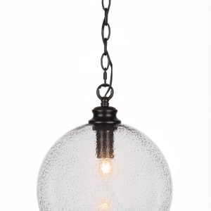 Toltec Lighting - 91-MB-4372 - One Light Pendant - Kimbro - Matte Black