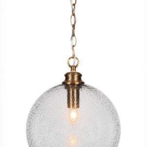 Toltec Lighting - 91-NAB-4372 - One Light Pendant - Kimbro - New Age Brass